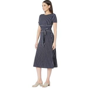 Lauren Ralph Lauren pinstripe navy dress size 12